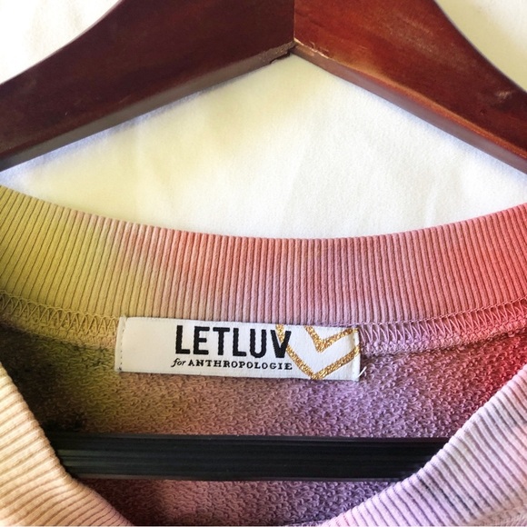 ANTHROPOLOGIE | LETLUV ZOEY TIE-DYE SWEATSHIRT SMALL - Picture 6 of 8